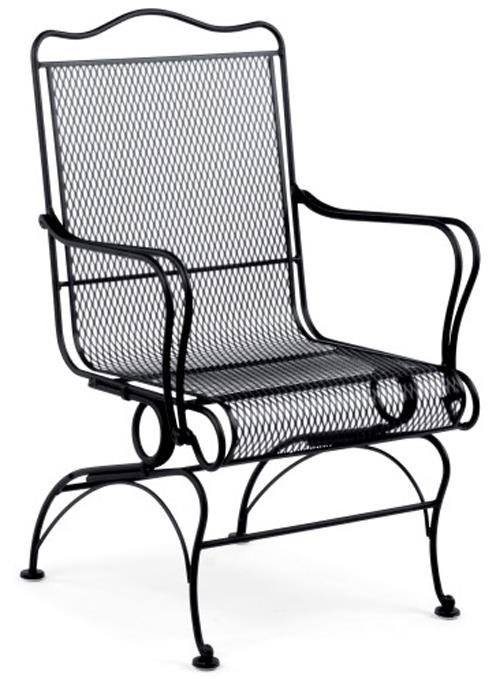 Woodard Tucson 1G0066 High Back Coil Spring Outdoor Chair